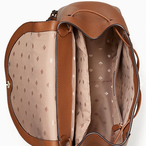 KATE SPADE leila large flap backpack bookpack satchel - Picture 3 of 4